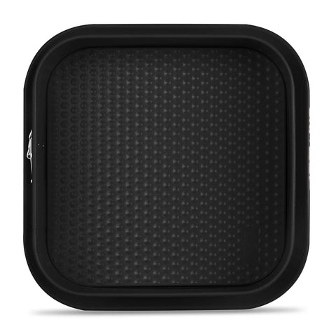 BH/7890, Motlle desmuntable quadrat 28x28cm, Negre mat, Estris per coure, Motlle desmuntable quadrat, Pastís, Acoblament, Fornejat