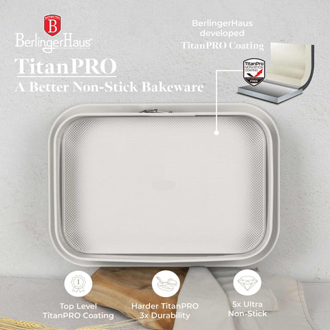 BH/7893, Molde desmontable rectangular 39x27cm, Crema mate, utensilios para hornear, molde desmontable rectangular, molde desmontable cuadrado, pastel, acoplamiento, horneado, molde desmontable