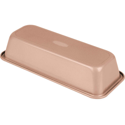 Product image of Loaf pan. Part of the Metallic Line Rose Gold Edition . Features: • Material: carbon steel with titan non-stick coating • Size: 32*13,5*6,5 cm • Color: metallic rose gold • NEW NON-STICK BOTTOM COATING. (Studio view). Official Berlinger Haus product, boosted by Promintra sl.