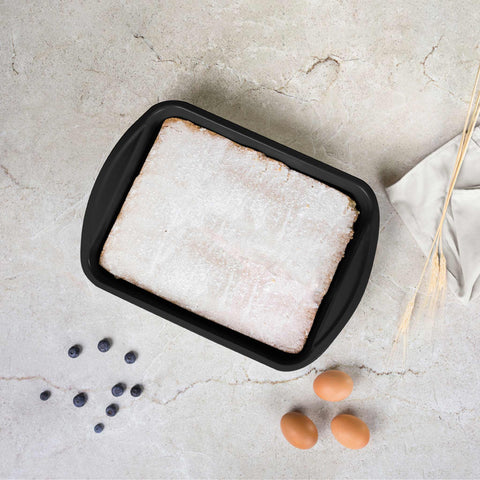 BH/7910, Asador rectangular 40x28,5cm, Negro mate, Utensilios para hornear, Asador rectangular a., Asador rectangular, Asador, Hornear, Bandeja para asar