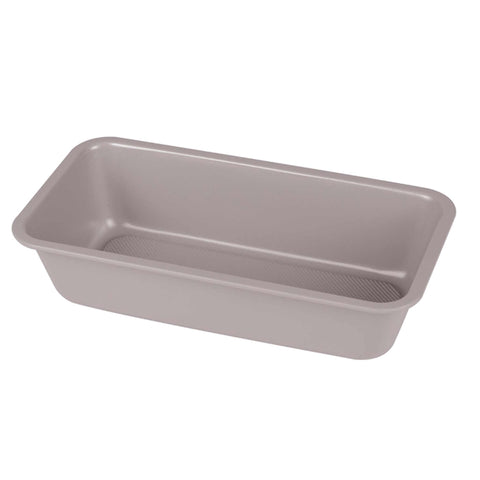 Product image of Loaf pan. Part of the Taupe Collection . Features: • Material: carbon steel with non-stick titanPro coating • Size: 32*13,5*6,5 cm • Color: matt taupe. (Studio view). Official Berlinger Haus product, boosted by Promintra sl.