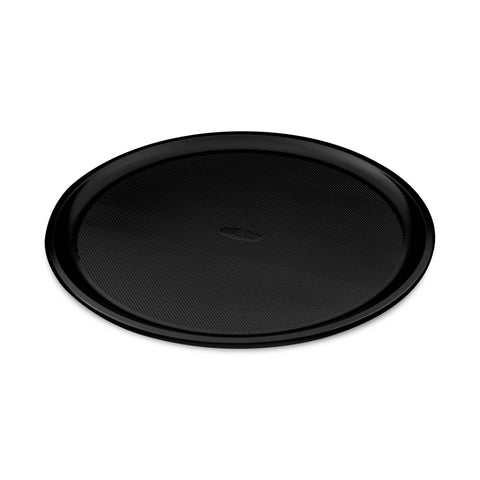 Product image of Pizza pan 36cm. Part of the Matte Black Collection/Black Rose Collection . Features: • Material: carbon steel with titanPro non-stick coating • Size: 36*1,1 cm • Color: matt black. (Studio view). Official Berlinger Haus product, boosted by Promintra sl.