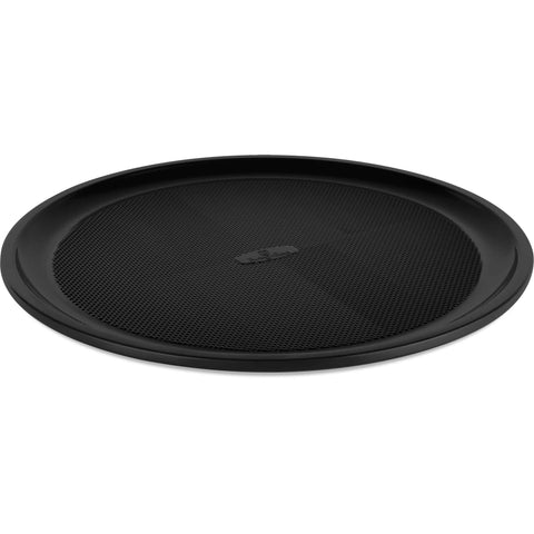 Product image of Pizza pan 36cm. Part of the Matte Black Collection/Black Rose Collection . Features: • Material: carbon steel with titanPro non-stick coating • Size: 36*1,1 cm • Color: matt black. (Studio view). Official Berlinger Haus product, boosted by Promintra sl.
