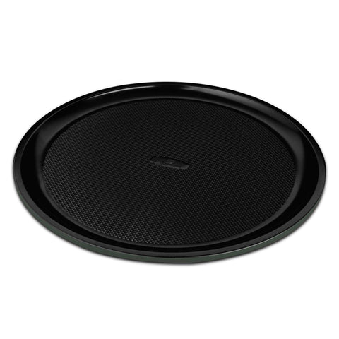 Product image of Pizza pan 32cm. Part of the Matte Green Collection . Features: • Material: carbon steel with titanPro non-stick coating • Size: 32*1,1 cm • Color: matt green. (Studio view). Official Berlinger Haus product, boosted by Promintra sl.