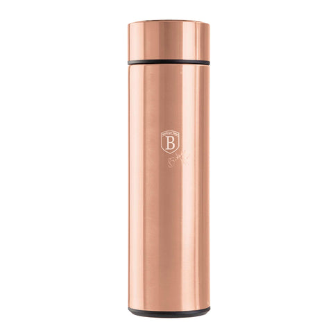 BH/7954, BH/7954A, Botella para beber con pantalla LED de temperatura 450 ml, Oro rosa, Botella para beber, Botella deportiva, Botella de agua, Frasco, Pantalla LED, Almacenamiento de alimentos, Botella