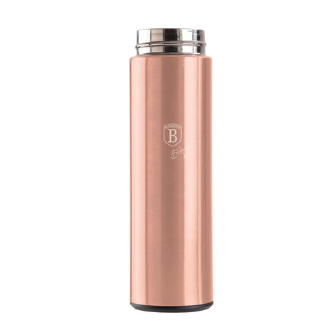 BH/7954, BH/7954A, Botella para beber con pantalla LED de temperatura 450 ml, Oro rosa, Botella para beber, Botella deportiva, Botella de agua, Frasco, Pantalla LED, Almacenamiento de alimentos, Botella