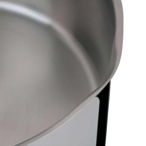 Product image of Casserole with lid 24cm. Part of the Silver Jewellery Collection . Features: • Material: stainless steel • Handle and knob: black bakelite • Casserole with lid Ø24*11,5 cm 5,2L • Color: stainless steel. (Studio view). Official Berlinger Haus product, boosted by Promintra sl.