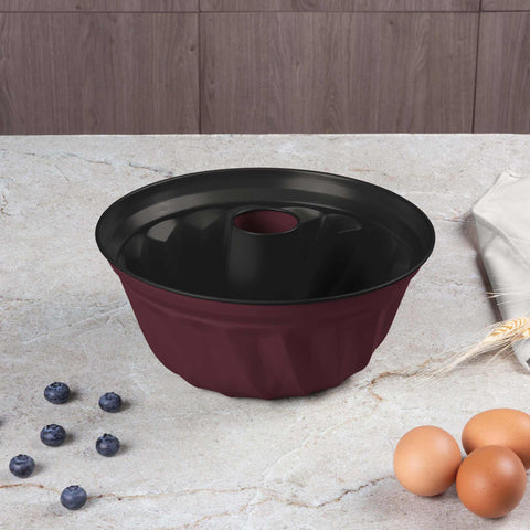BH/7996,BH/7884,Molde Bundt 25cm,Burdeos Mate,utensilios para hornear,molde Bundt,horneado,pasteles