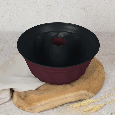 BH/7996,BH/7884,Molde Bundt 25cm,Burdeos Mate,utensilios para hornear,molde Bundt,horneado,pasteles