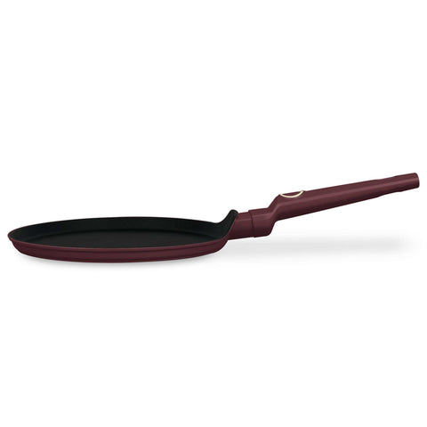 BH/8025, Sartén para crepes de 25 cm, Burdeos mate, Sartén para crepes de 25 cm, Sartén para crepes, Utensilios de cocina, Cocina, Sartenes, Sartén para crepes/panqueques