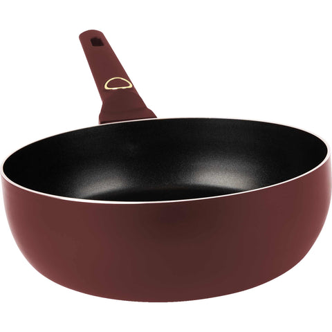 BH/8029, Sartén plegable de 26 cm, Burdeos mate, Sartén plegable de 26 cm, Sartén, Sartén plegable, Sartén, Batería de cocina, Cocina, Sartenes, Sartén doble