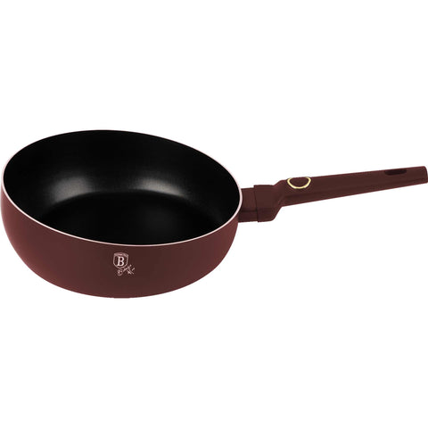 BH/8029, Sartén plegable de 26 cm, Burdeos mate, Sartén plegable de 26 cm, Sartén, Sartén plegable, Sartén, Batería de cocina, Cocina, Sartenes, Sartén doble