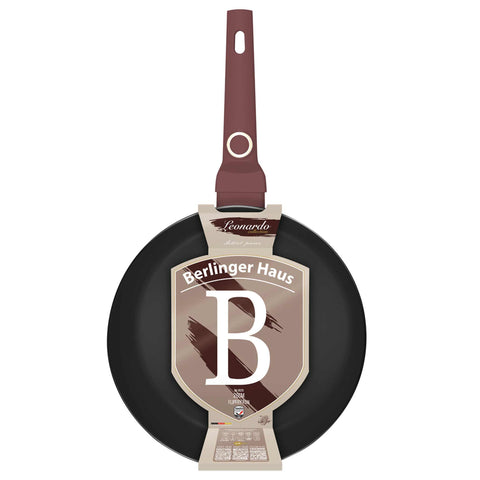 BH/8029, Sartén plegable de 26 cm, Burdeos mate, Sartén plegable de 26 cm, Sartén, Sartén plegable, Sartén, Batería de cocina, Cocina, Sartenes, Sartén doble