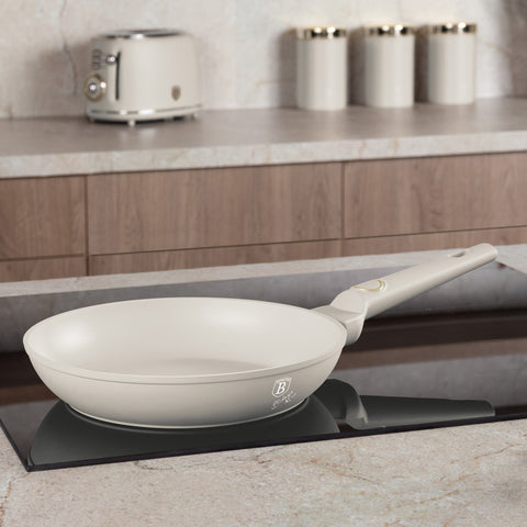 BH/8053, NUEVO, Sartén 24cm, crema mate, sartén 24 cm, sartén, sartén, batería de cocina, cocina,Berlinger Haus, Promintra