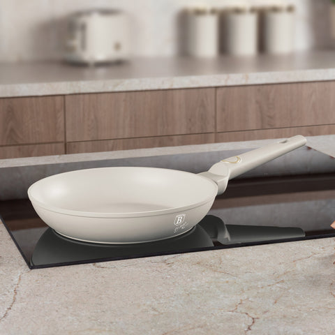 BH/8053, NUEVO, Sartén 24cm, crema mate, sartén 24 cm, sartén, sartén, batería de cocina, cocina,Berlinger Haus, Promintra
