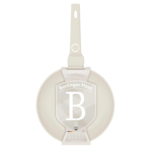 BH/8053, NUEVO, Sartén 24cm, crema mate, sartén 24 cm, sartén, sartén, batería de cocina, cocina,Berlinger Haus, Promintra