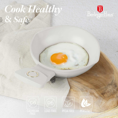 BH/8076, Mini sartén 16cm, Crema Mate, mini sartén 16 cm, mini sartén, sartén, utensilios de cocina, cocina, sartenes