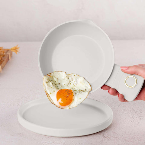 BH/8076, Mini sartén 16cm, Crema Mate, mini sartén 16 cm, mini sartén, sartén, utensilios de cocina, cocina, sartenes