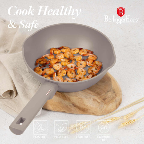 BH/8090, Sartén honda con 2 bocas 24cm, Topo Mate, Sartén honda 24 cm, Sartén, Sartén honda, Sartén, Batería de cocina, Cocina, Sartenes