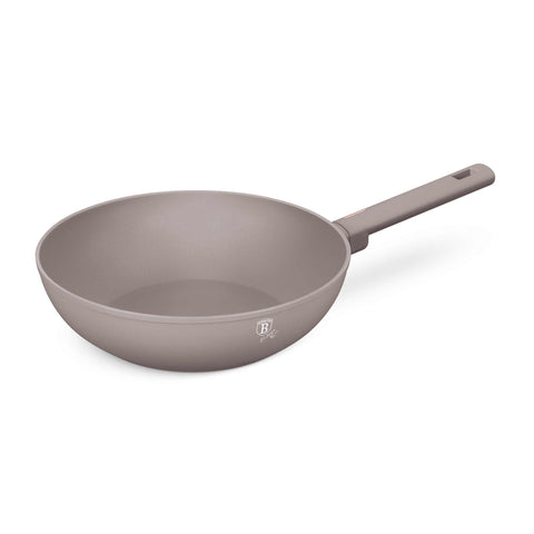 BH/8093, Wok 28cm, Taupe Mate, wok de 28 cm, wok, utensílios de cozinha, cozinha