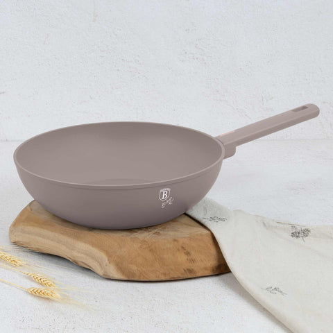 BH/8093, Wok 28cm, Taupe Mate, Wok 28 cm, Wok, Batería de cocina, Cocina, Sartenes