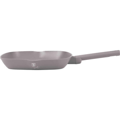 BH/8097, NUEVO, Sartén grill con tapa 28cm, gris topo mate, sartén grill 28 cm con tapa, sartén, sartén, sartén grill, sartén grill con tapa, batería de cocina, cocinar,Berlinger Haus, Promintra