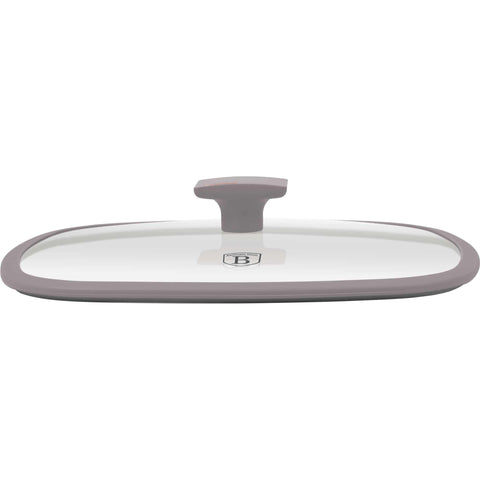 BH/8097, NUEVO, Sartén grill con tapa 28cm, gris topo mate, sartén grill 28 cm con tapa, sartén, sartén, sartén grill, sartén grill con tapa, batería de cocina, cocinar,Berlinger Haus, Promintra