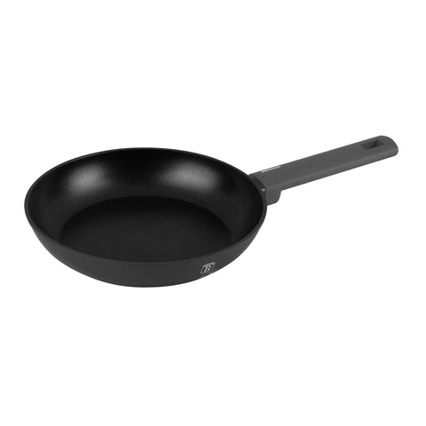 Product image of Frypan 24cm. Part of the Anthracite Collection . Features: • Material: forged aluminum with non-stick titanPro coating • Frypan Ø24*4,8 cm 1,7L • Color: matt anthracite REGISTERED DESIGN BY BERLINGER HAUS!. (Studio view). Official Berlinger Haus product, boosted by Promintra sl.