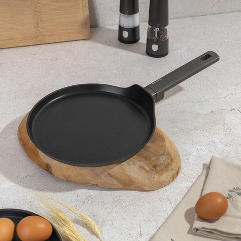 BH/8115, Sartén para crepes de 25 cm, Antracita mate, Sartén para crepes de 25 cm, Sartén para crepes, Batería de cocina, Cocina, Sartenes, Sartén para crepes/panqueques