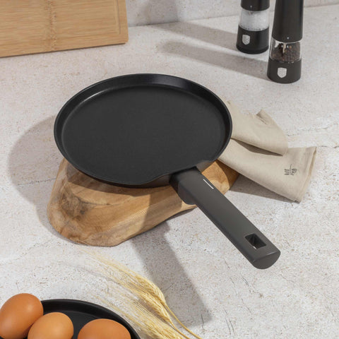 BH/8115, Sartén para crepes de 25 cm, Antracita mate, Sartén para crepes de 25 cm, Sartén para crepes, Batería de cocina, Cocina, Sartenes, Sartén para crepes/panqueques