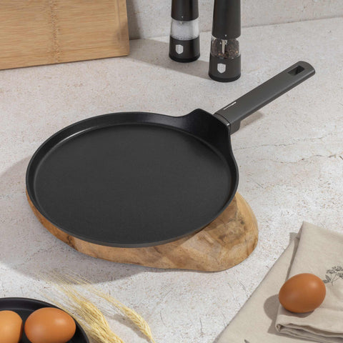 BH/8116, Sartén para crepes de 28 cm, Antracita mate, Sartén para crepes de 28 cm, Sartén para crepes, Batería de cocina, Cocina, Sartenes, Sartén para crepes/panqueques