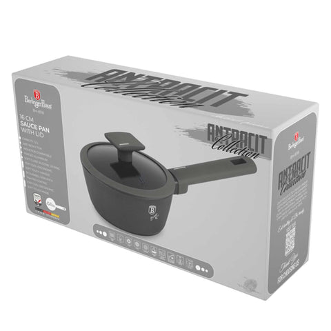 BH/8118,Cacerola con tapa 16cm,Antracita mate,Cacerola 16 cm b.,cacerola,cacerola con tapa,batería de cocina,cocina,ollas y cazuelas,cacerola