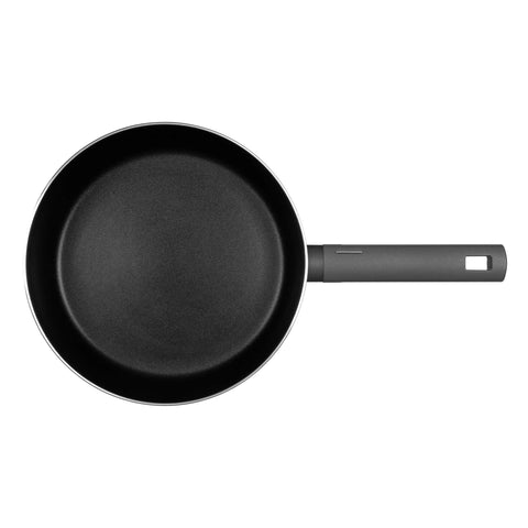 Product image of Flip frypan 26cm. Part of the Anthracite Collection . Features: • Material: stamp aluminum with non-stick titanPro coating • Flip frypan Ø26 cm 2,8L • Color: matt anthracite REGISTERED DESIGN BY BERLINGER HAUS!. (Studio view). Official Berlinger Haus product, boosted by Promintra sl.