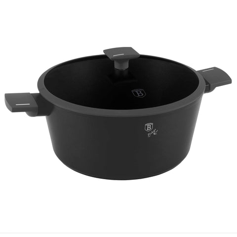 BH/8133, Caçarola de 30 cm com Tampa, Antracite Fosco, caçarola de 30 cm, caçarola, panela, caçarola com tampa, conjunto de utensílios de cozinha, cozinhar