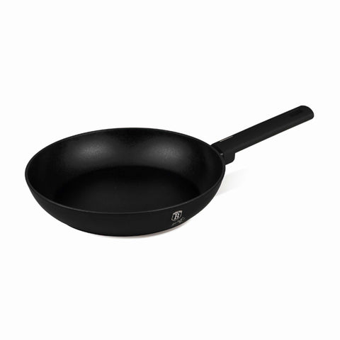 Product image of Frypan 24cm. Part of the Matte Black Collection . Features: • Material: forged aluminum with non-stick titanPro coating • Frypan Ø24*4,8 cm 1,7L • Color: black- silver REGISTERED DESIGN BY BERLINGER HAUS!. (Studio view). Official Berlinger Haus product, boosted by Promintra sl.