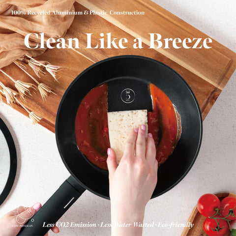 Deep frying pan with lid 24cm