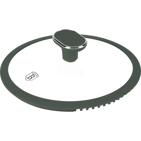 Product image of Casserole with lid 20cm. Part of the Matte Green Collection . Features: • Material: forged aluminum with non-stick titanPro coating • Casserole with lid Ø20*10,4 cm 2,5L • Color: matt green REGISTERED DESIGN BY BERLINGE.... (Studio view). Official Berlinger Haus product, boosted by Promintra sl.