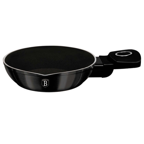 BH/8229, Mini frigideira de 16 cm, preta brilhante, mini frigideira de 16 cm, mini frigideira, frigideira, utensílios de cozinha, cozinha