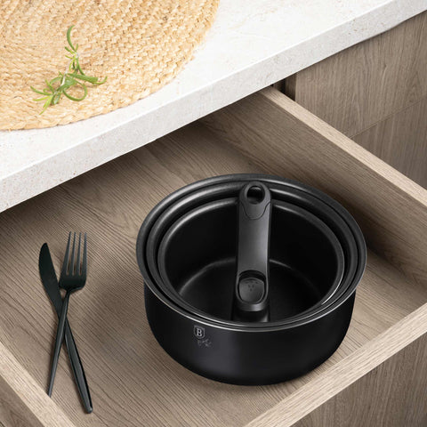 BH/8248,BH/8248N, juego de utensilios de cocina de 12 piezas, negro, plateado, juego de utensilios de cocina de 12 piezas a., mango de clic, utensilios de cocina inteligentes, juego de utensilios de cocina, ollas y sartenes, juego de ollas y sartenes, juego, clic, cocina, utensilios de cocina, ollas y cazuelas