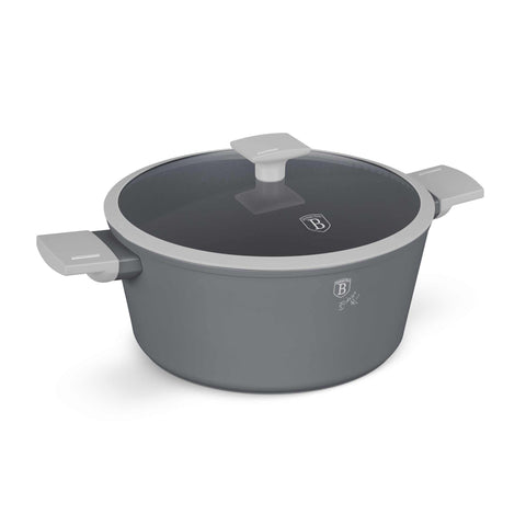 BH/8287, Cassola amb tapa 28cm, Gris mat, Cassola 28 cm, Cassola, Olla, Cassola amb tapa, Bateria de cuina, Cuina
