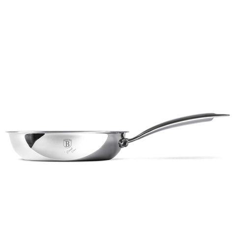 Product image of Frypan 20cm. Part of the Eternal Collection . Features: • Material: stainless steel with laser-cut surface • Size: 20*4,5 cm 1,0L REGISTERED DESIGN BY BERLINGER HAUS!. (Studio view). Official Berlinger Haus product, boosted by Promintra sl.