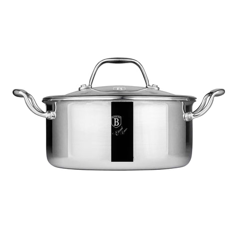 BH/8508, BH/7444,BH/8508N, Cacerola con tapa 20cm, acero inoxidable, cacerola 20 cm, cazuela, olla, cacerola con tapa, batería de cocina, cocinar, Berlinger Haus, Promintra