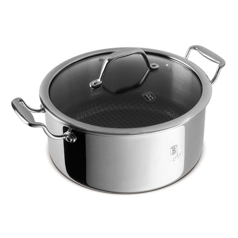 BH/8509N, BH/7445,BH/8509, Cacerola con tapa 24cm, acero inoxidable, cacerola 24 cm, cacerola, olla, cacerola con tapa, batería de cocina, cocinar, Berlinger Haus, Promintra
