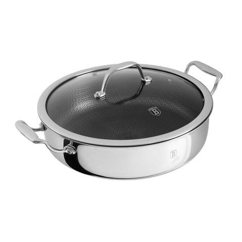 BH/8515N, BH/7429,BH/7447,BH/8515, Olla baja con tapa 28cm, acero inoxidable, olla baja 28 cm, olla baja, olla baja con tapa, olla, batería de cocina, cocinar
