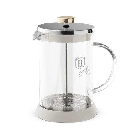BH/8586, Cafetera de émbolo para café y té de 600 ml, Crema mate, Cafetera de émbolo para café y té, Cafetera de émbolo para café y té, Prensa francesa, Electrodomésticos de cocina, Cafetera