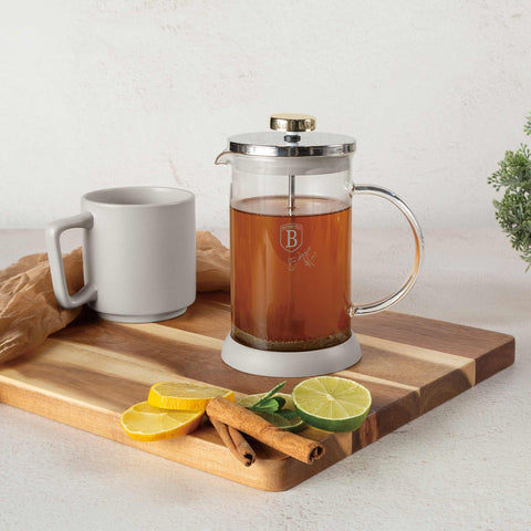 BH/8587, Cafetera de émbolo para café y té de 800 ml, Crema mate, Cafetera de émbolo para café y té, Cafetera de émbolo para café y té, Prensa francesa, Electrodomésticos de cocina, Cafetera