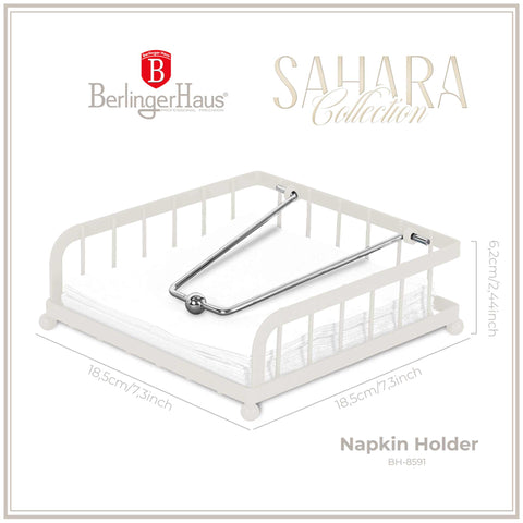 BH/8591, Servilletero, Crema Mate, Utensilios de Cocina
