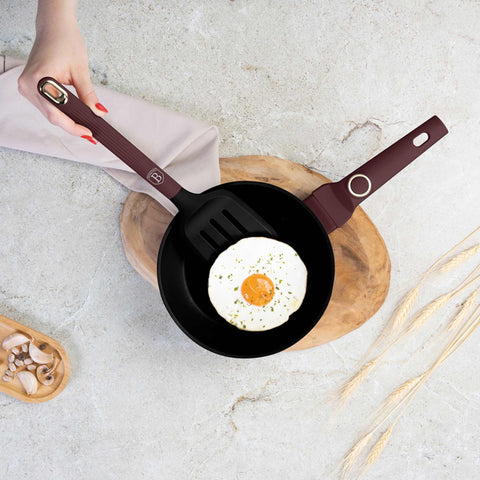 BH/8620, juego de utensilios de cocina de 6 piezas con soporte, burdeos mate, juego de utensilios de cocina de 6 piezas con soporte, juego de herramientas de cocina, herramientas de cocina, utensilios de cocina, utensilios de cocina, aparatos de cocina, cucharón para sopa, cuchara de cocina, espumadera, cucharón para espaguetis, espátula ranurada, soporte, juego de utensilios