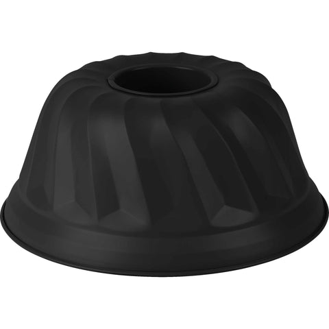 Imatge del producte de les pastilles Bundt de 25 cm. Forma part de la col·lecció Matte Black/Black Rose. Característiques: • Material: acer al carboni amb recobriment antiadherent TitanPro • Mida: 25*10,5 cm • Color: negre mat. (Vista d'estudi). Producte oficial de Berlinger, impulsat per Promintra sl.