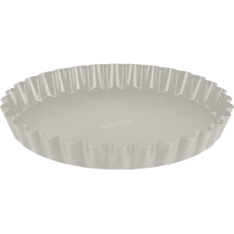 Product image of Tart/cake form 28x3,5cm. Part of the Sahara Collection . Features: • Material: carbon steel with titanPro non-stick coating • Size: 28*3,5 cm • Color: matt cream. (Studio view). Official Berlinger Haus product, boosted by Promintra sl.